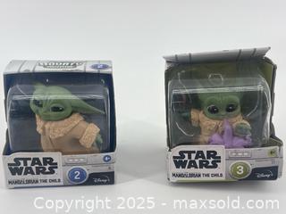 MaxSold Auction: 2 Star Wars Mandalorian The Child Figures  - Upland (California, USA) SELLER MANAGED Reseller Online Auction - Monte Vista