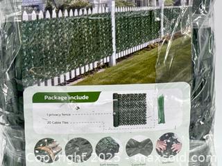MaxSold Auction: Artificial Ivy Privacy Fence Screen – 1 Panel w/ Ties   - Upland (California, USA) SELLER MANAGED Reseller Online Auction - Monte Vista