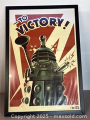 MaxSold Auction: Doctor Who “To Victory!” Dalek Poster - Upland (California, USA) SELLER MANAGED Reseller Online Auction - Monte Vista