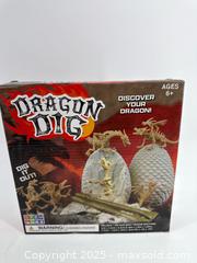 MaxSold Auction: Dragon Dig Excavation Kit – 7 Dragon Skeletons  - Upland (California, USA) SELLER MANAGED Reseller Online Auction - Monte Vista