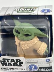 MaxSold Auction: Lot of 2 Star Wars Mandalorian The Child Grogu Figures  - Upland (California, USA) SELLER MANAGED Reseller Online Auction - Monte Vista