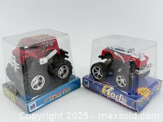 MaxSold Auction: Mini Monster & Mini Rods Trucks Lot (2)   - Upland (California, USA) SELLER MANAGED Reseller Online Auction - Monte Vista