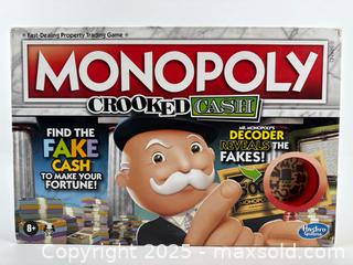 MaxSold Auction: Monopoly Crooked Cash Board Game –   - Upland (California, USA) SELLER MANAGED Reseller Online Auction - Monte Vista