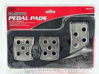 MaxSold Auction:  Pilot RAZR Carbon Look Pedal Pads – Manual Set –  - Upland (California, USA) SELLER MANAGED Reseller Online Auction - Monte Vista