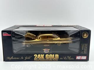 MaxSold Auction: Racing Champions Hot Rod 24K Gold 1:24 Diecast –  - Upland (California, USA) SELLER MANAGED Reseller Online Auction - Monte Vista