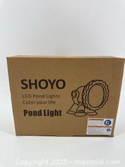 MaxSold Auction: SHOYO LED Pond Light Set RGB Color Changing IP68 - Upland (California, USA) SELLER MANAGED Reseller Online Auction - Monte Vista