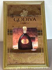 MaxSold Auction: Vintage Godiva Liqueur Bar Mirror - Upland (California, USA) SELLER MANAGED Reseller Online Auction - Monte Vista