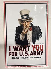 MaxSold Auction: Vintage Uncle Sam “I Want You for U.S. Army” - Upland (California, USA) SELLER MANAGED Reseller Online Auction - Monte Vista