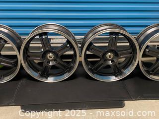 MaxSold Auction: Enkei RZ-5 18x7.5J Alloy Wheels – Set of Performance Rims - Vancouver (British Columbia, Canada) SELLER MANAGED Reseller Online Auction - E 7th Avenue (STORAGE)