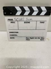 MaxSold Auction: Film Slate / Clapperboard  - Vancouver (British Columbia, Canada) SELLER MANAGED Reseller Online Auction - East 7th Avenue (STORAGE)