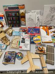 MaxSold Auction: Kids’ Craft Supplies, Wood Projects, Art Materials & Puzzles  - Vancouver (British Columbia, Canada) SELLER MANAGED Reseller Online Auction - East 7th Avenue (STORAGE)