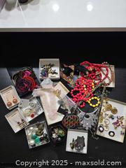 MaxSold Auction: Large Mixed Jewelry Lot – Earrings, Necklaces, Bracelets, Brooches & Costume Pieces  - Vancouver (British Columbia, Canada) SELLER MANAGED Reseller Online Auction - East 7th Avenue (STORAGE)