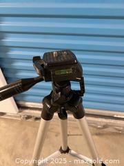 MaxSold Auction: Lightweight Aluminum Camera Tripod with Pan/Tilt Head & Bubble Level  - Vancouver (British Columbia, Canada) SELLER MANAGED Reseller Online Auction - East 7th Avenue (STORAGE)