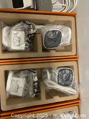 MaxSold Auction: Lot of 5 Alarm.com 1080p Wi-Fi Indoor Security Cameras – Model ADC-V523X  - Vancouver (British Columbia, Canada) SELLER MANAGED Reseller Online Auction - East 7th Avenue (STORAGE)