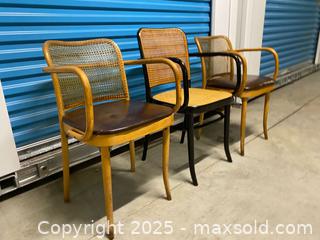 MaxSold Auction: Set of 3 Vintage Bentwood Cane Chairs – Made in Czechoslovakia (Mid-Century) - Vancouver (British Columbia, Canada) SELLER MANAGED Reseller Online Auction - East 7th Avenue (STORAGE)