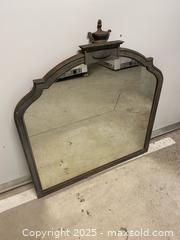 MaxSold Auction: Vintage Arched Wood Wall Mirror with Urn Finial - Vancouver (British Columbia, Canada) SELLER MANAGED Reseller Online Auction - East 7th Avenue (STORAGE)