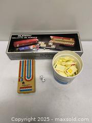 MaxSold Auction: Vintage Rummy Suedine Set, Cribbage Board & Travel Game Lot  - Vancouver (British Columbia, Canada) SELLER MANAGED Reseller Online Auction - East 7th Avenue (STORAGE)