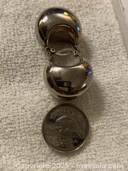 MaxSold Auction: MCM 925 Sterling Silver Chunky Crescent Huggie Hoop Earrings - Toronto (Ontario, Canada) SELLER MANAGED Downsizing Online Auction - O' Connor Drive (CONDO)