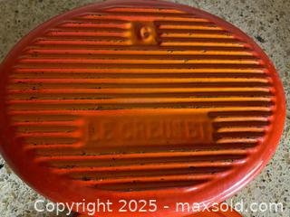 MaxSold Auction: Rare Vintage Le Creuset Enameled Cast Iron Oval Dutch Oven with Lid - Toronto (Ontario, Canada) SELLER MANAGED Downsizing Online Auction - O'connor Drive (CONDO)