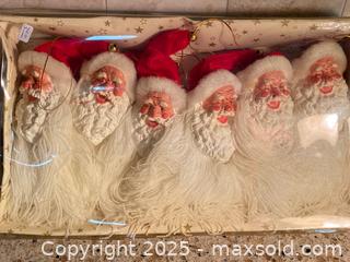 MaxSold Auction: Retro Vintage Santa Head Christmas Ornaments. New in Box - Set of 6 - Toronto (Ontario, Canada) SELLER MANAGED Downsizing Online Auction - O' Connor Drive (CONDO)