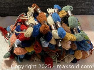 MaxSold Auction: Vintage 70's Tapestry/Crewel Wool Skeins, Laine Colbert DMC, 100% Virgin Wool - Toronto (Ontario, Canada) SELLER MANAGED Downsizing Online Auction - O' Connor Drive (CONDO)