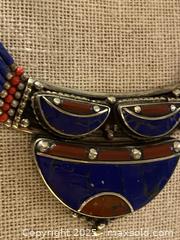 MaxSold Auction: Vintage Antique Tibetan/Nepalese Silver-Style Choker with Lapis & Coral - Toronto (Ontario, Canada) SELLER MANAGED Downsizing Online Auction - O' Connor Drive (CONDO)