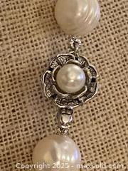 MaxSold Auction: Vintage Creamy White Freshwater Cultured Pearl Necklace with 925 Clasp - Toronto (Ontario, Canada) SELLER MANAGED Downsizing Online Auction - O'connor Drive (CONDO)