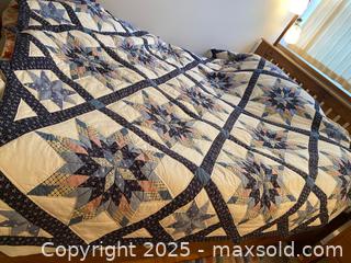 MaxSold Auction: Vintage Handmade Patchwork Lone Star-Style Quilt - Toronto (Ontario, Canada) SELLER MANAGED Downsizing Online Auction - O'connor Drive (CONDO)