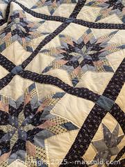 MaxSold Auction: Vintage Handmade Patchwork Lone Star-Style Quilt - Toronto (Ontario, Canada) SELLER MANAGED Downsizing Online Auction - O'connor Drive (CONDO)