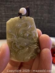 MaxSold Auction: Vintage Jadeite Carved Chinese Dragon Series Pendant - Toronto (Ontario, Canada) SELLER MANAGED Downsizing Online Auction - O' Connor Drive (CONDO)