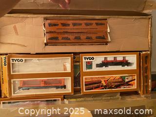 MaxSold Auction: Vintage Tyco HO Scale Train Lot with Flat Cars, Track & Bridge Kit Etc.  - Toronto (Ontario, Canada) SELLER MANAGED Downsizing Online Auction - O' Connor Drive (CONDO)