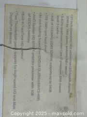 MaxSold Auction: iMac i5 model no: A1312 - Toronto (Ontario, Canada) SELLER MANAGED Downsizing Online Auction - Jane Street (STORAGE)