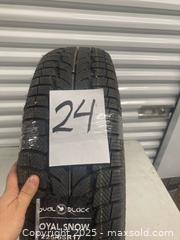 MaxSold Auction: One winter tire brand new 195/65/15 - Toronto (Ontario, Canada) SELLER MANAGED Downsizing Online Auction - Jane Street (STORAGE)