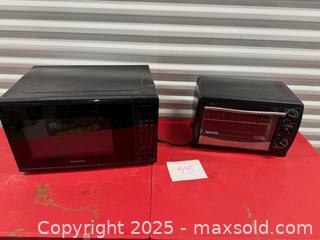 MaxSold Auction: Panasonic Microwave and bravetti toaster oven  - Toronto (Ontario, Canada) SELLER MANAGED Downsizing Online Auction - Jane Street (STORAGE)