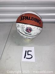 MaxSold Auction: Toronto Raptors signed basketball  - Toronto (Ontario, Canada) SELLER MANAGED Downsizing Online Auction - Jane Street (STORAGE)