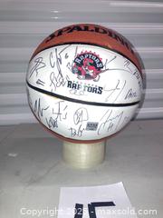MaxSold Auction: Toronto Raptors signed basketball  - Toronto (Ontario, Canada) SELLER MANAGED Downsizing Online Auction - Jane Street (STORAGE)
