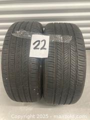 MaxSold Auction: Two tires 225/40/19 - Toronto (Ontario, Canada) SELLER MANAGED Downsizing Online Auction - Jane Street (STORAGE)