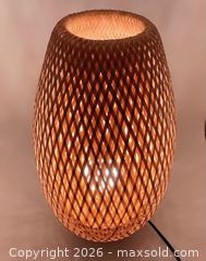 MaxSold Auction: 16" IKEA Böja Woven Bamboo Table Lamp - Vancouver (British Columbia, Canada) SELLER MANAGED Downsizing Online Auction - W20th Avenue (CONDO)