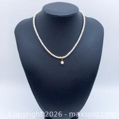 MaxSold Auction: 18K Akoya Cultured Pearl Necklace with Single Pearl Pendant  - Vancouver (British Columbia, Canada) SELLER MANAGED Downsizing Online Auction - W20th Avenue (CONDO)