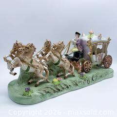 MaxSold Auction: 1970 Vintage Capodimonte Glazed Porcelain Four-Horse Carriage Figurine - Vancouver (British Columbia, Canada) SELLER MANAGED Downsizing Online Auction - W20th Avenue (CONDO)