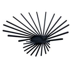 MaxSold Auction: 1999 Carlo Contin MoMA Black Powder-Coated Wood-Rod Decorative Fruit Bowl by Carlo Contin  - Vancouver (British Columbia, Canada) SELLER MANAGED Downsizing Online Auction - W20th Avenue (CONDO)