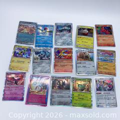 MaxSold Auction: Assorted Japanese Pokémon TCG Cards — Japanese Holo (15 cards) - Vancouver (British Columbia, Canada) SELLER MANAGED Downsizing Online Auction - W20th Avenue (CONDO)