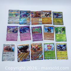 MaxSold Auction: Assorted Japanese Pokémon TCG Cards — Japanese Holo (15 cards) - Vancouver (British Columbia, Canada) SELLER MANAGED Downsizing Online Auction - W20th Avenue (CONDO)