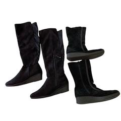 MaxSold Auction: DZONE / CL by LAUNDRY Black Suede Boots Shoes US 8 - Vancouver (British Columbia, Canada) SELLER MANAGED Downsizing Online Auction - W20th Avenue (CONDO)