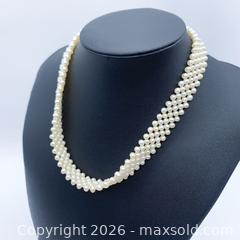 MaxSold Auction: Genuine Akoya Cultured Multi-Strand Braided Pearl Necklace - Vancouver (British Columbia, Canada) SELLER MANAGED Downsizing Online Auction - W20th Avenue (CONDO)