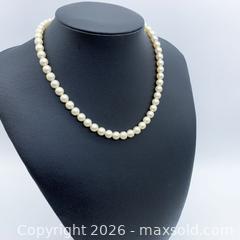 MaxSold Auction: Genuine Akoya Cultured Pearl Necklace, ~16 in, 6.4–6.9 mm - Vancouver (British Columbia, Canada) SELLER MANAGED Downsizing Online Auction - W20th Avenue (CONDO)