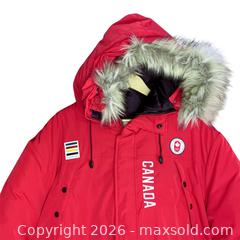 MaxSold Auction: Hudson's Bay Olympic Team Canada Red Winter Jacket XL - Vancouver (British Columbia, Canada) SELLER MANAGED Downsizing Online Auction - W20th Avenue (CONDO)