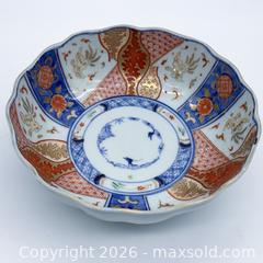 MaxSold Auction: Japanese Imari Porcelain Scalloped Rim Bowl - Vancouver (British Columbia, Canada) SELLER MANAGED Downsizing Online Auction - W20th Avenue (CONDO)