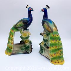 MaxSold Auction: Mid-Century Multicolor Ceramic Peacock Figurines  - Vancouver (British Columbia, Canada) SELLER MANAGED Downsizing Online Auction - W20th Avenue (CONDO)