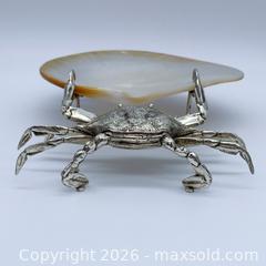 MaxSold Auction: Silverplate Hercules Crab and Mother-of-Pearl Abalone Shell Trinket Caviar Dish - Vancouver (British Columbia, Canada) SELLER MANAGED Downsizing Online Auction - W20th Avenue (CONDO)